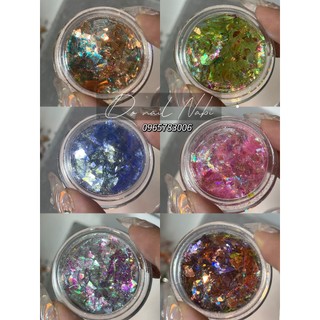 Set khổng tước 6 màu ẩn móng nabi