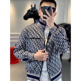 áo khoác thêu dior xanh đen hàng cao cấp