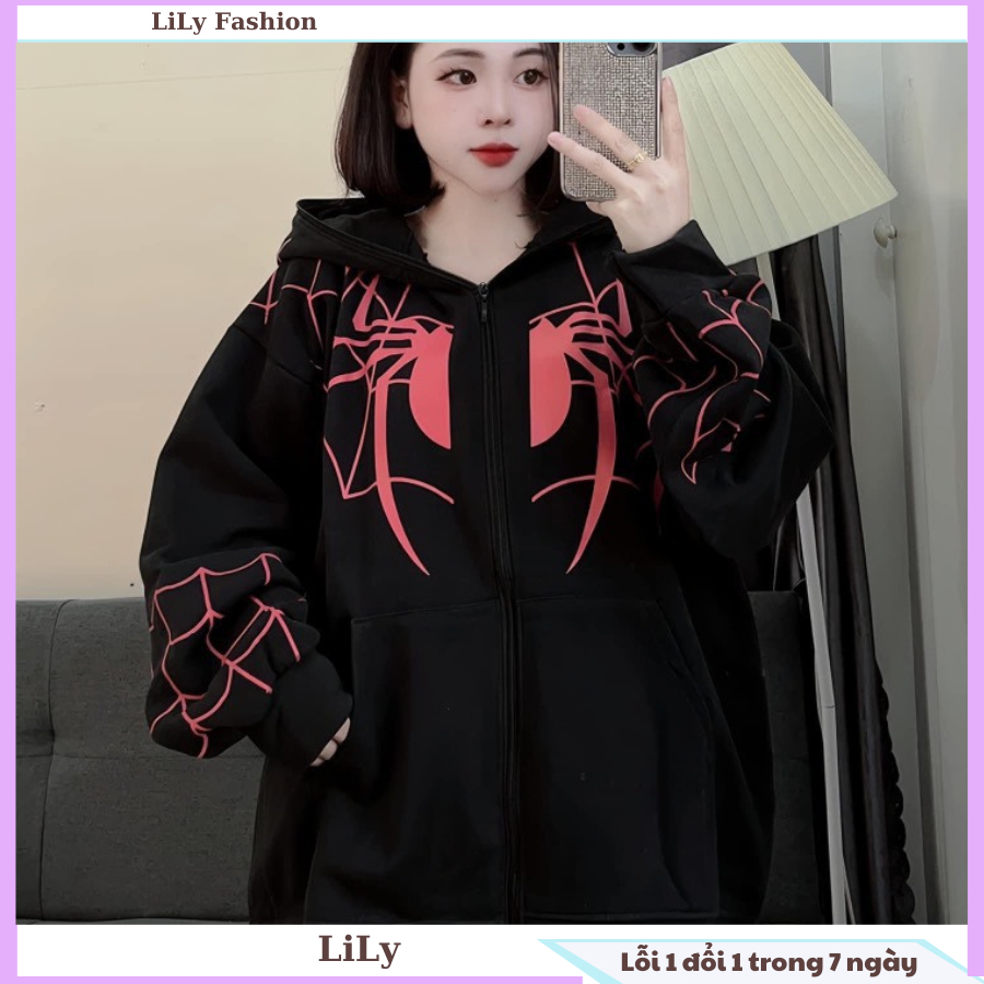 Áo khoác hoodie zip người nhện siêu ngầu, áo hoodie nỉ khóa kéo trùm đầu đang cực kì hot của giới trẻ hiện nay