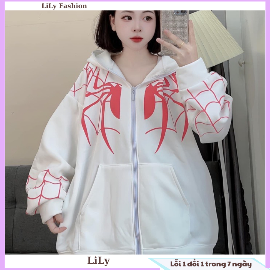 Áo khoác hoodie zip người nhện siêu ngầu, áo hoodie nỉ khóa kéo trùm đầu đang cực kì hot của giới trẻ hiện nay