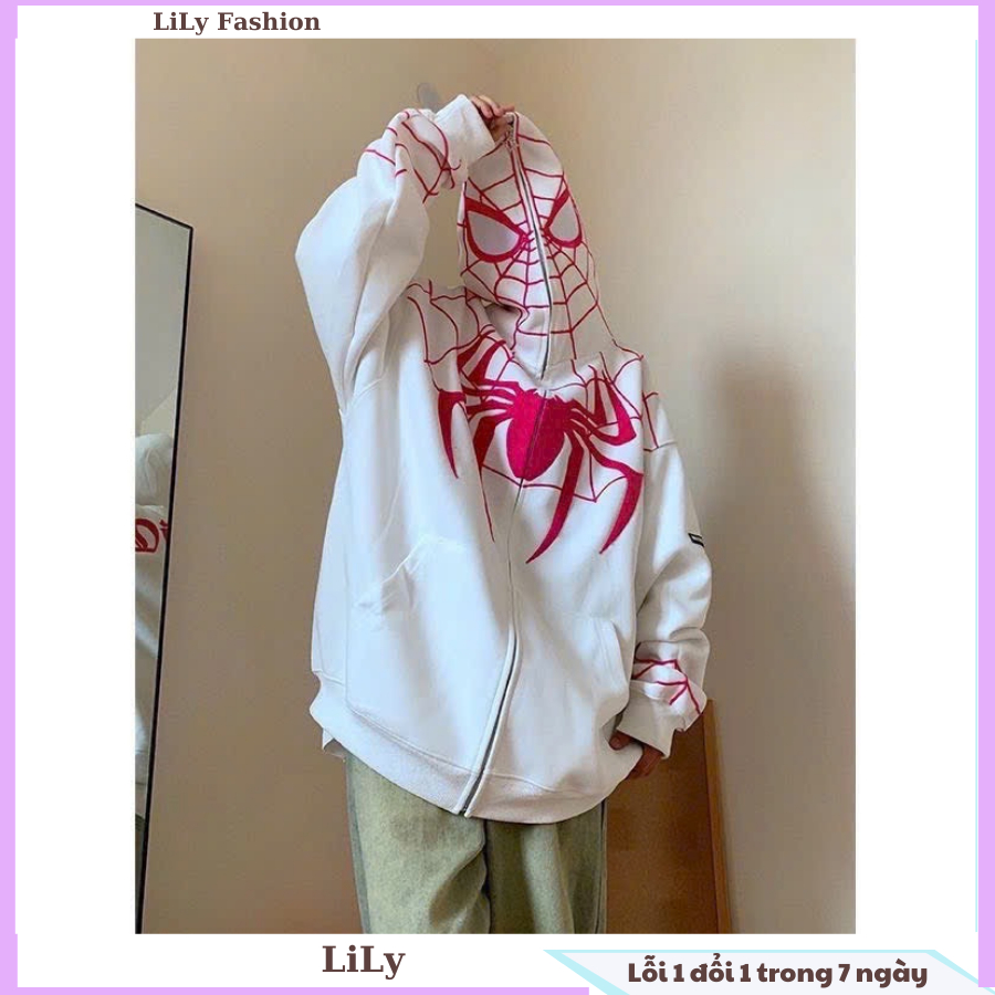 Áo khoác hoodie zip người nhện siêu ngầu, áo hoodie nỉ khóa kéo trùm đầu đang cực kì hot của giới trẻ hiện nay