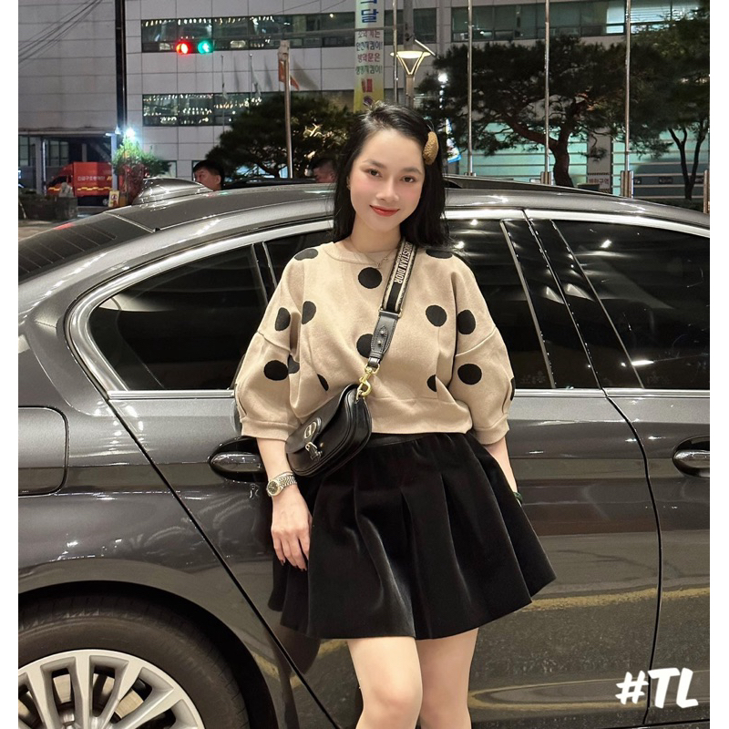 Chân Váy nhung xoè Y S L siu cấp