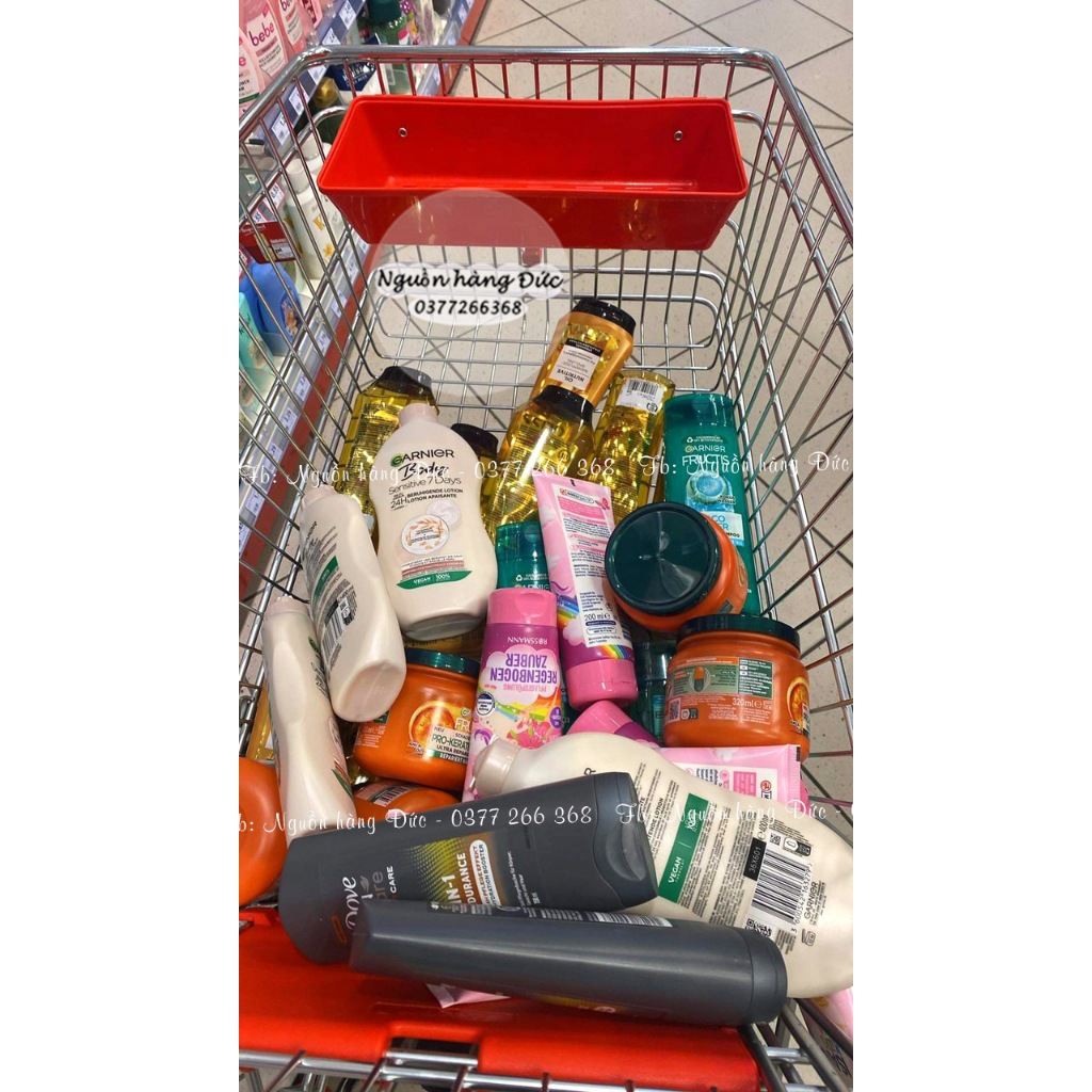 Ủ tóc - hấp tóc Garnier Fructis KERATIN phục hồi chuyên sâu,không Silicon, 100% thuàn chay vegan - Bill Đức Chuẩn!