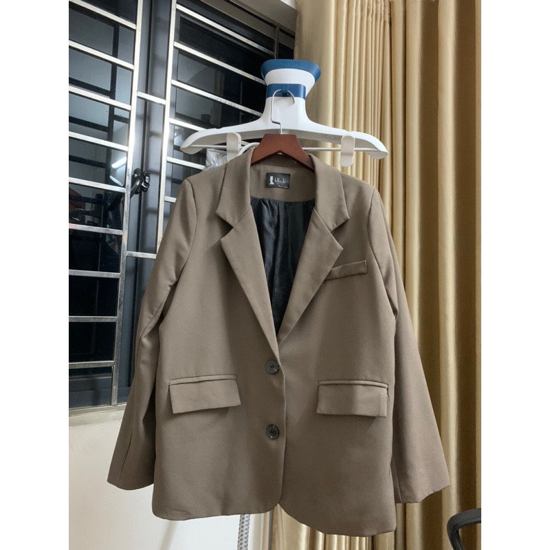 Blazer nâu size S M nhỏ mặc xinh
