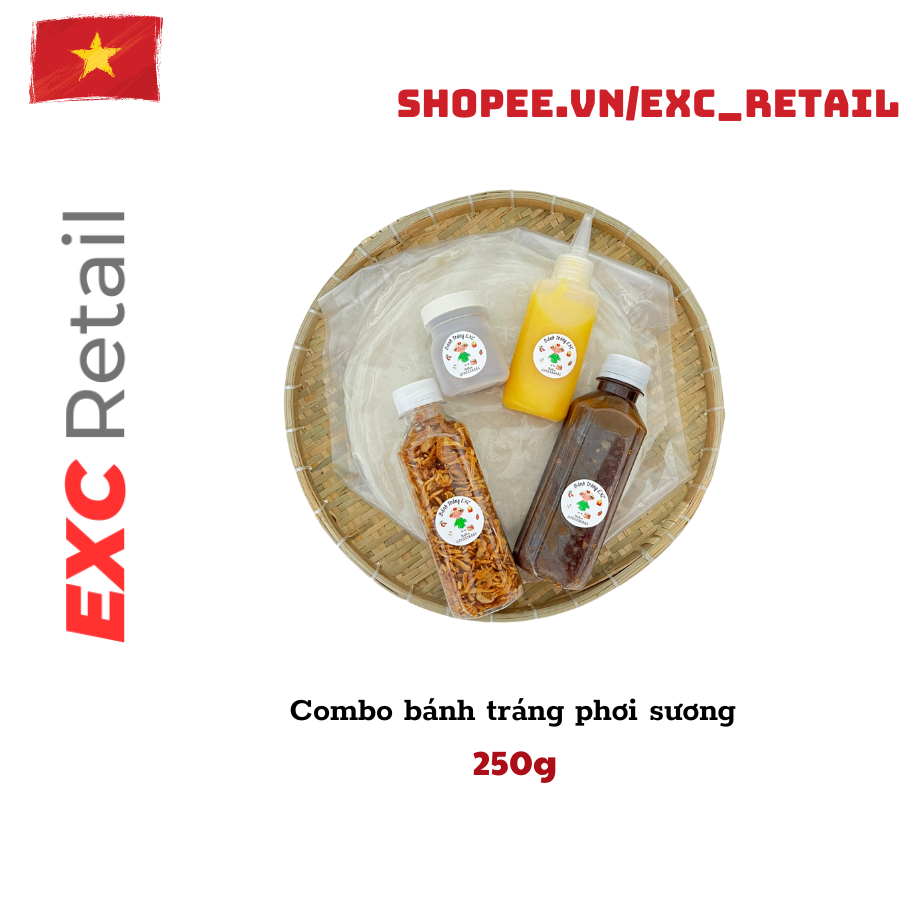 Bánh Tráng Thuần Chay Rau Củ Quả EXC Combo  "Sốt Bơ Béo" - Ngon , Sạch, Bổ Dưỡng