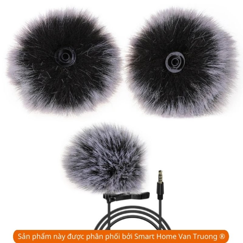 Bông xù bọc mic GOCHECK BOYA RODE giúp livetream ngoài đường phố không bị tiếng ồn xe máy