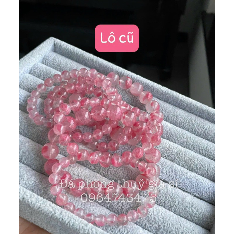 Vòng tay tường vi lô mới siêu Vip 6A size 6.5-12mm hàng kiểm định siêu đẹp mịn kèm hộp m