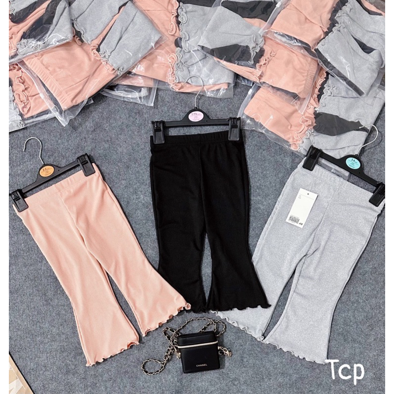 Set 3 Quần legging ống loe siêu đẹp cho bé