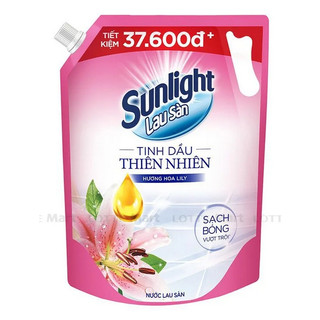 Nước Lau Sàn Sunlight Hương Hoa Lily/ Hương hoa Diên Vỹ Túi 3.6kg