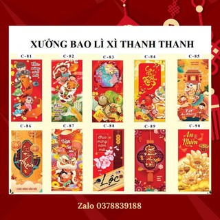 Sỉ 200 bao lì xì tết 2024 mẫu ngẫu nhiên