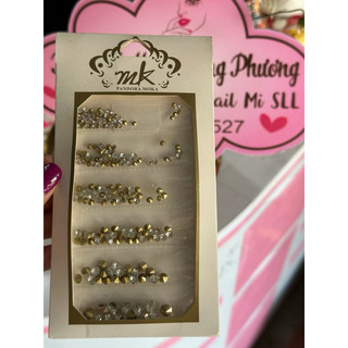 Set đá khối chân nhọn Mix Size màu trắng