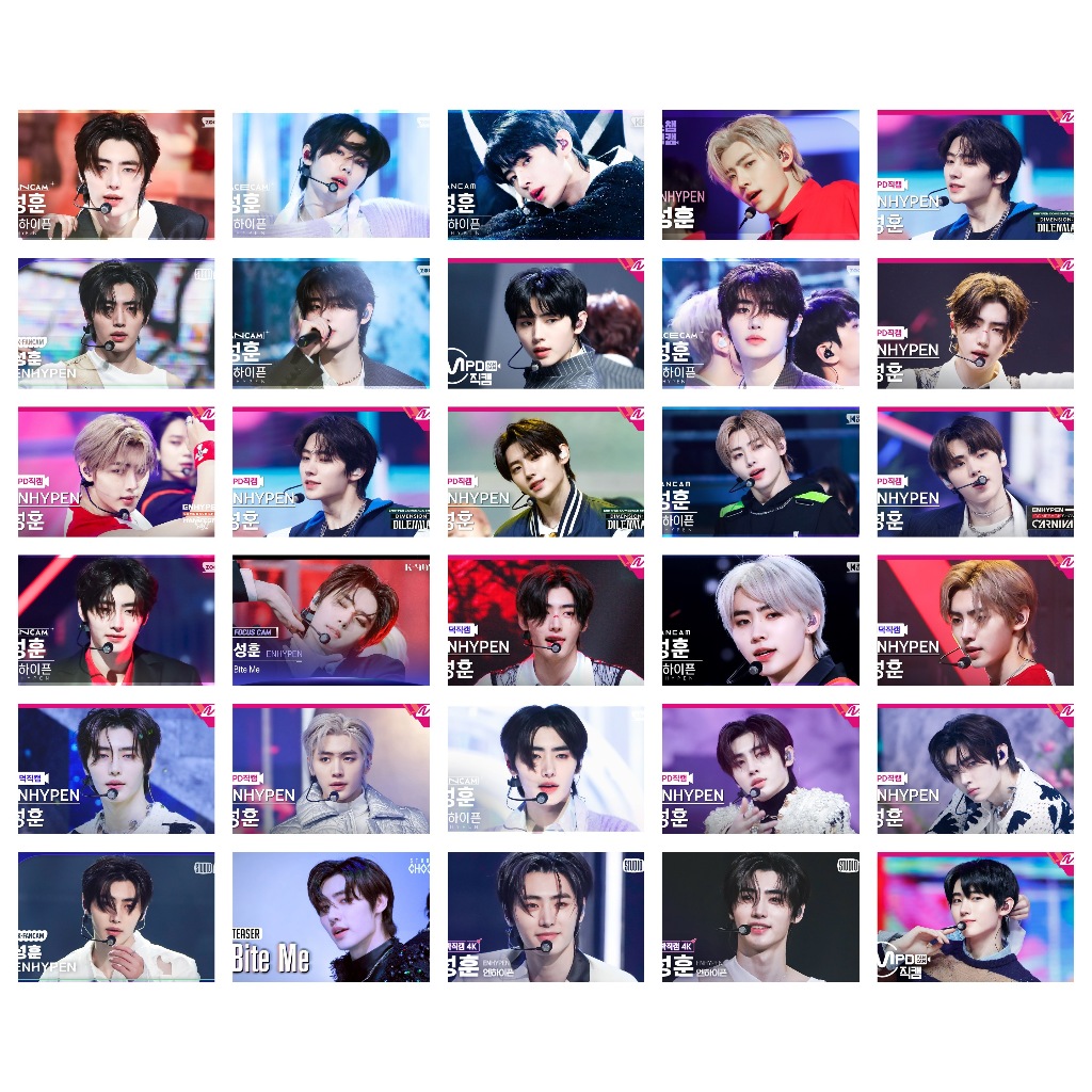 Lomo card 1 mặt 30 ảnh ENHYPEN - Sunghoon Thumbnail