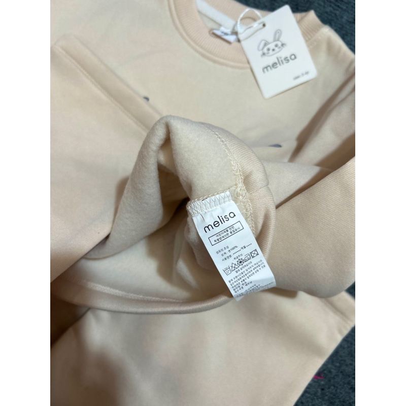 Set Melisa nỉ bông áo croptop+quần cute xỉu là có thật 12-45kg