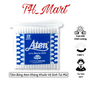 Combo 3 gói tăm bông aten - tăm bông aten kháng khuẩn người lớn