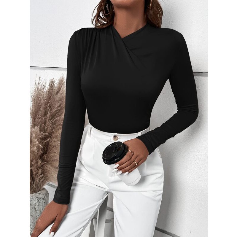 Áo tay dài nữ JUNE.SG Áo thun tay dài nữ ôm body D063