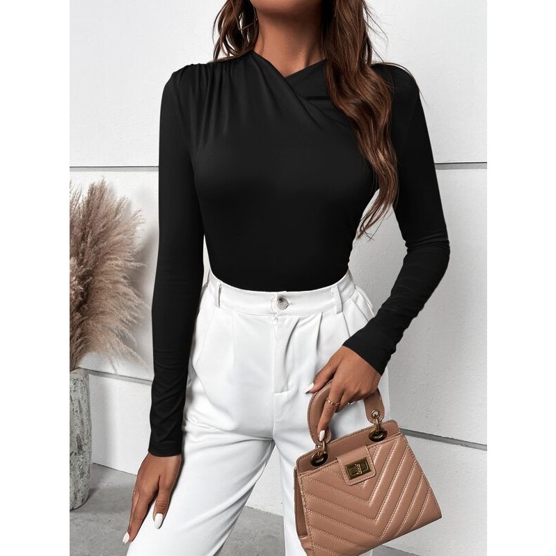 Áo tay dài nữ JUNE.SG Áo thun tay dài nữ ôm body D063