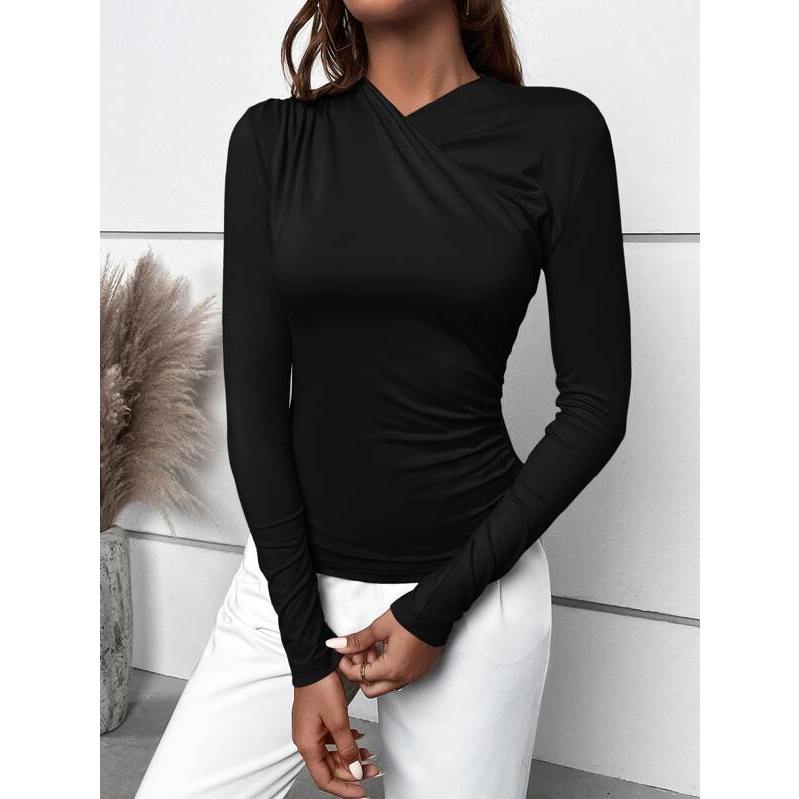 Áo tay dài nữ JUNE.SG Áo thun tay dài nữ ôm body D063