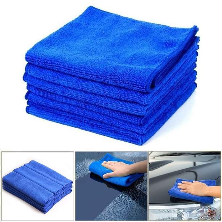 Khăn lau xe Microfiber mềm mịn thấm hút nước tốt Chuyên Dụng lau rửa xe hơi, Ô Tô, xe máy 25x25