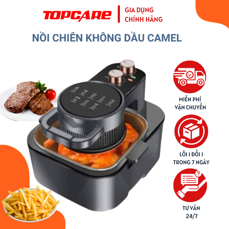 Nồi chiên không dầu 12 Lít công suất 1350W tiết kiệm điện, chín đều dễ dàng sử dụng