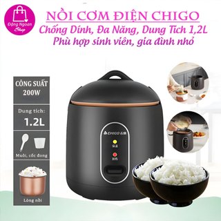 Nồi Cơm Điện Chống Dính  CHIGO, Nồi Nấu Đa Năng, Dung Tích 1,2L - Đặng Ngoan Shop
