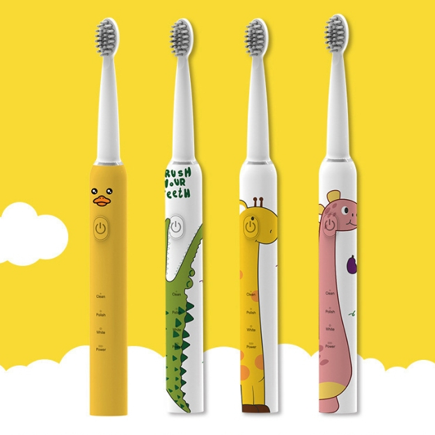Bàn Chải Điện SONIC Cho Bé Từ 3-12 Tuổi Có 4 Chế Độ Chăm Sóc Răng Miệng Nhạy Cảm