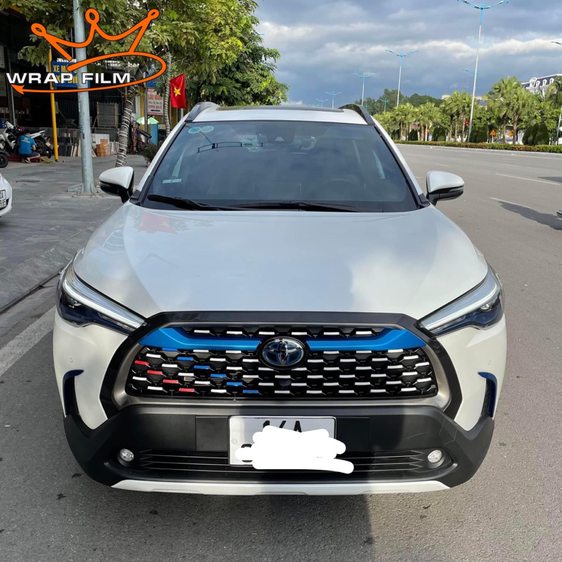 Decal phản quang 3M dán mặt calang Toyota Cross