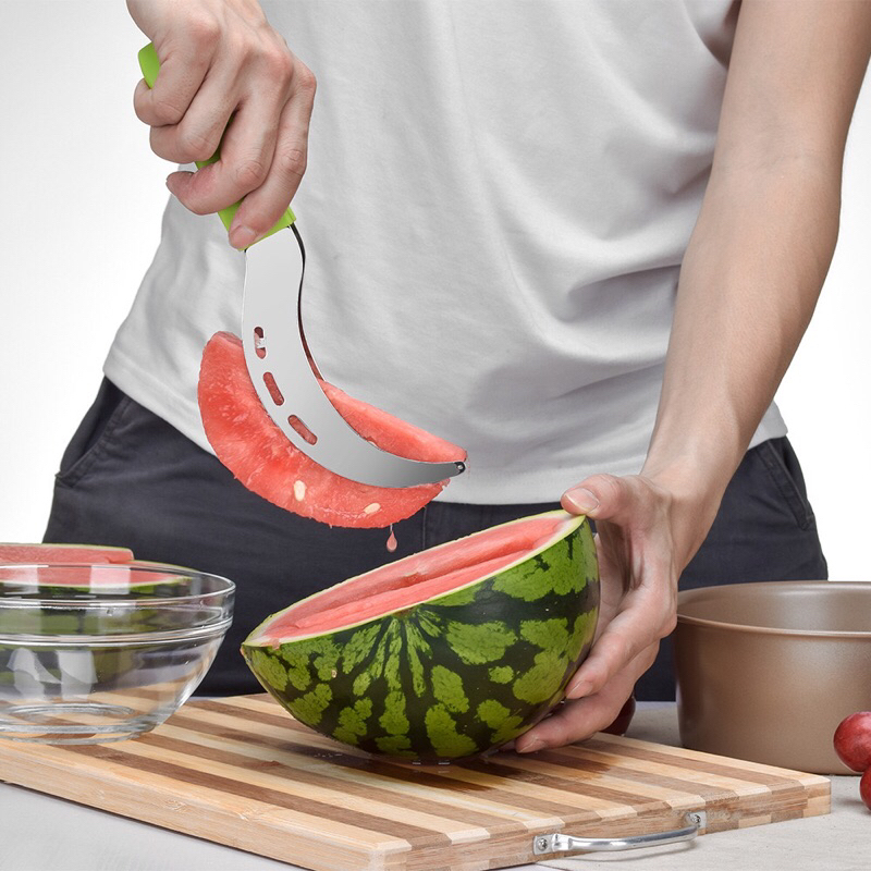 Dao lấy ruột dưa hấu siêu nhanh không cắt miếng ruột dưa hấu nhanh không cần gọt vỏ