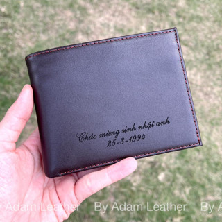 [FULLBOX] Ví Da Bò Cao Cấp, Ví Khắc Tên Theo Yêu Cầu, Đầy Đủ Hộp Nơ, Túi, Thiệp. Chỉ Việc Đi Tặng