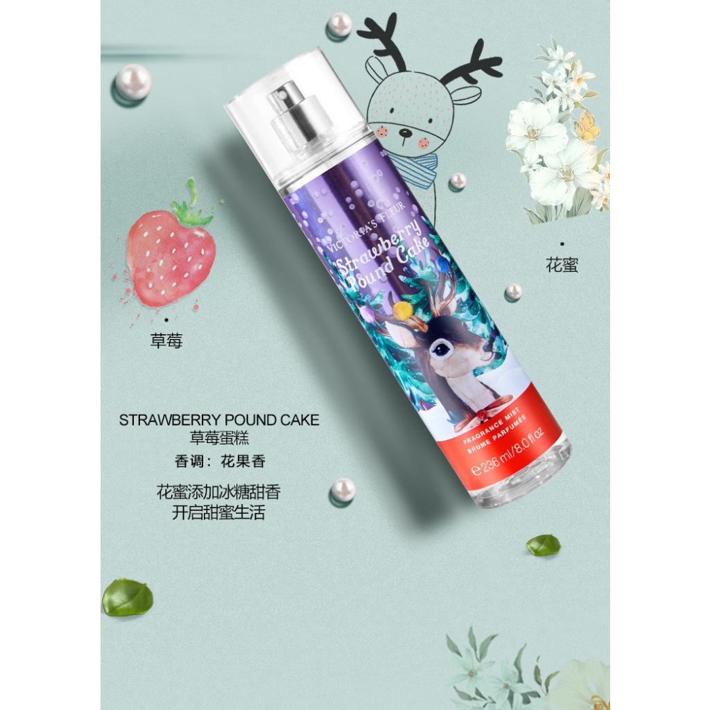 Xịt Body VICTORIA FLEUR Hương Bánh Dâu 236ml NO.236077