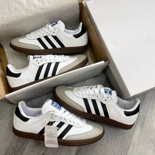 Giày _Adiadas Samba OG Black White Vegan Classic , Giày _Adidas Samba Da Lộn Đế Gum Chuẩn S.Cấp Nam Nữ Hottrend