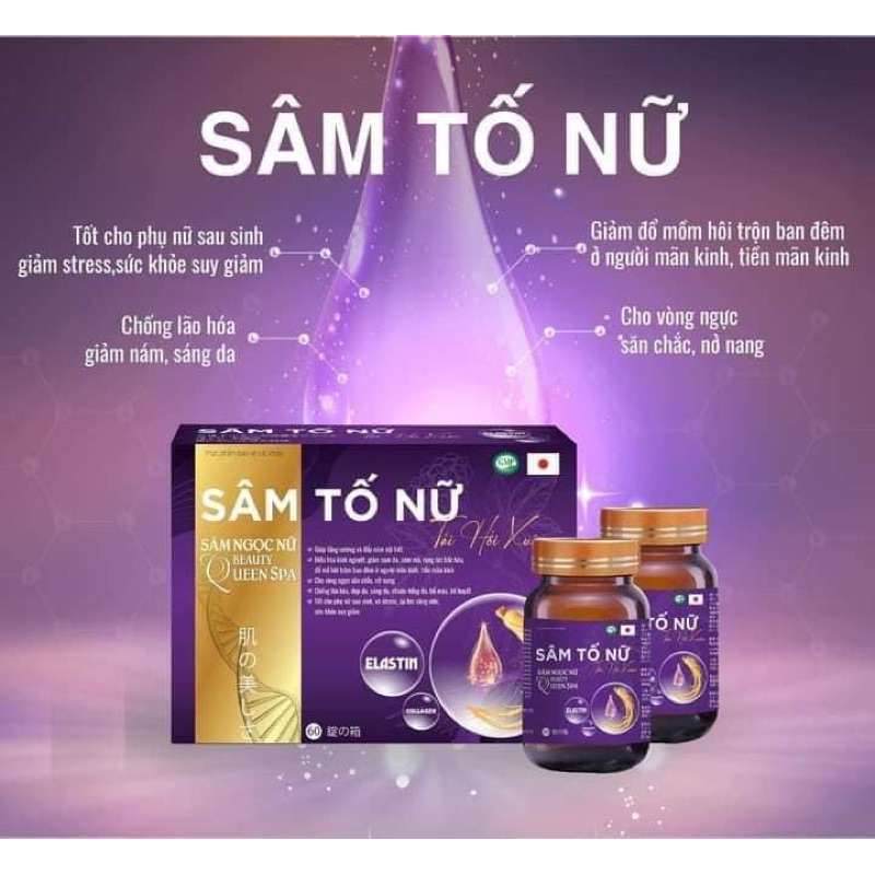 Sâm Tố Nữ Tái Hồi Xuân Cân Bằng Nội Tiết Tố Nữ Hàng Chuẩn HỘP 60 VIÊN