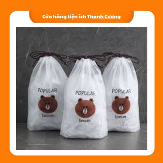 Màng bọc thực phẩm PE, túi gấu có chun co giãn 100c