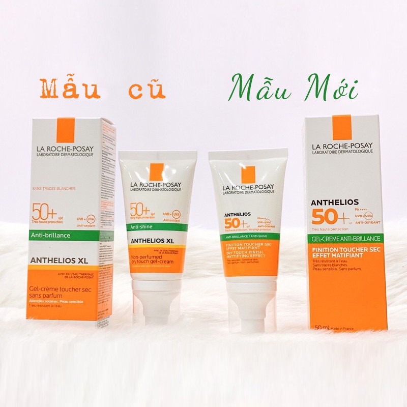 Kem Chống Nắng La Roche-Posay Da Thường Anthelios Invisible Fluid, Da Dầu Vạch Xanh Anthelios SPF50+ 50ml