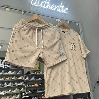Set áo quần new era monogram new york yankees nâu 💯