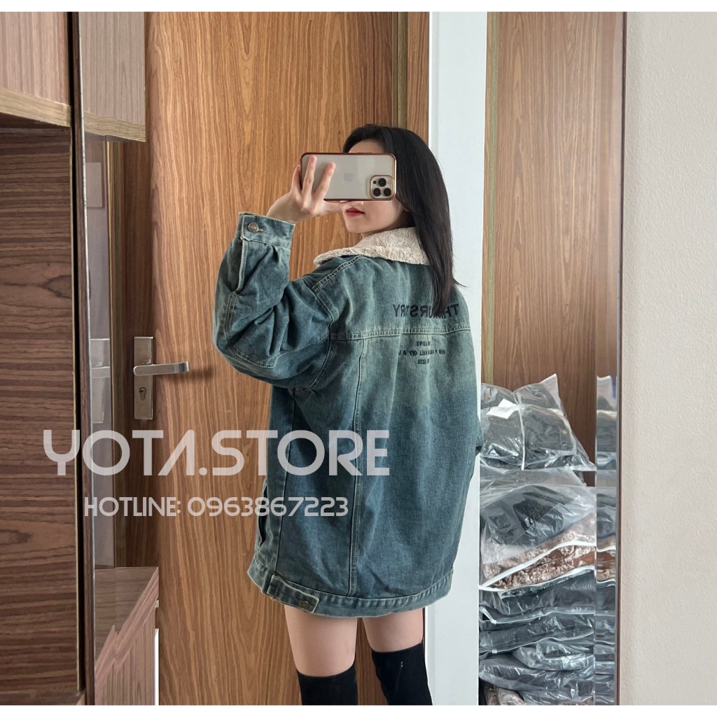 Áo khoác jeans lót lông - G111