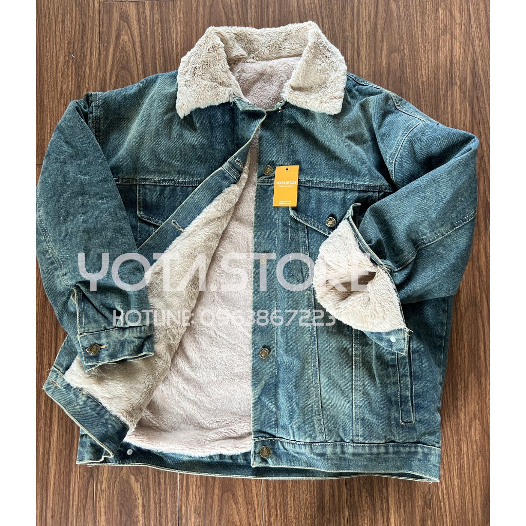 Áo khoác jeans lót lông - G111