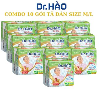 Tã dán người lớn dr. hào size m/l gói 10miếng bỉm dán cho người già