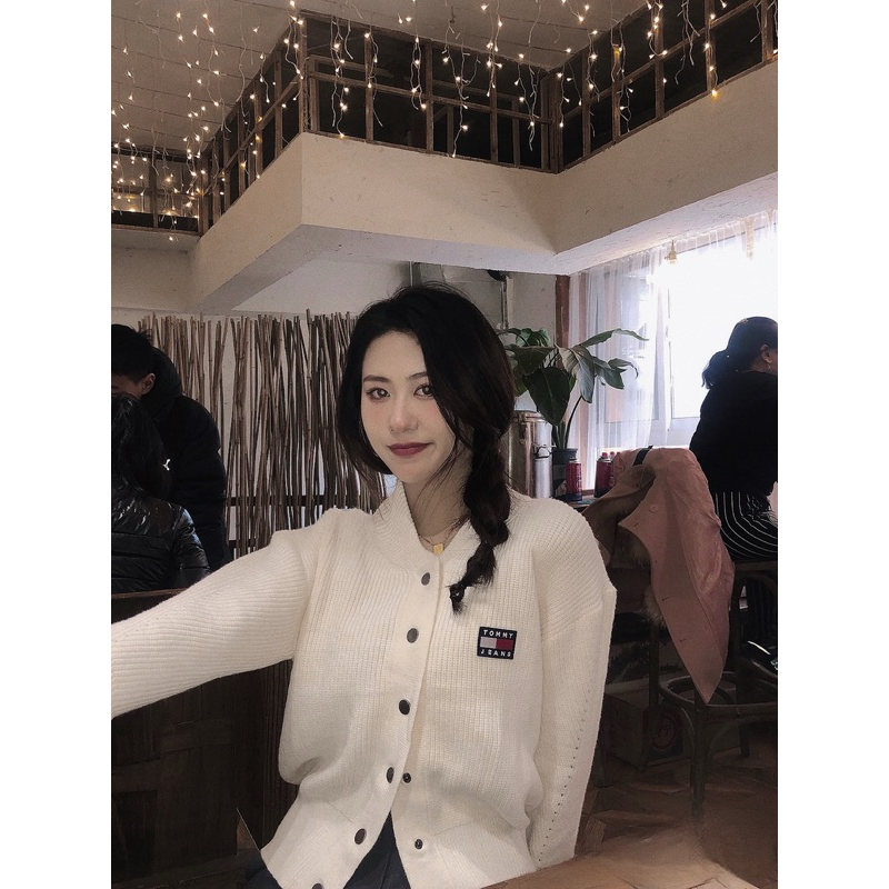 Áo khoác len Tommy Jeans