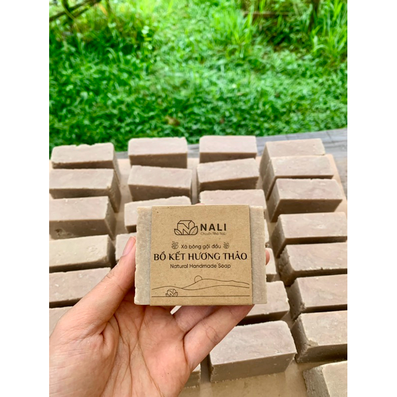 Xà phòng gội đầu Bồ kết Hương thảo - Xà phòng thủ công NaLi