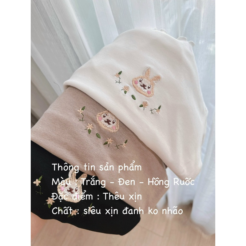 Áo len nỉ thêu hình thỏ zarrra