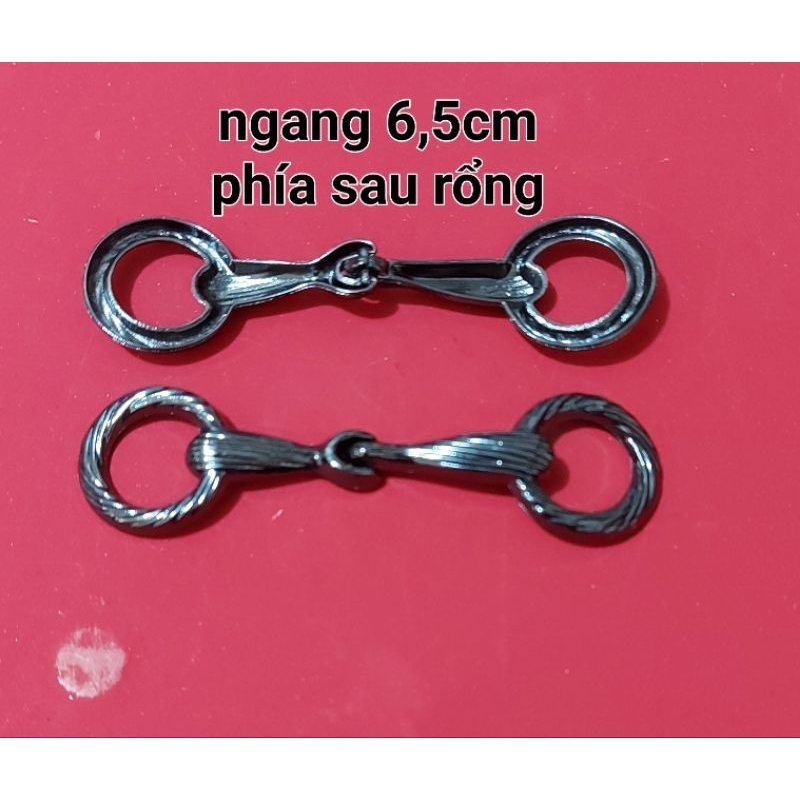Mạc trang trí giày dép màu đen màu vàng dài 7,5cm&6,5cm