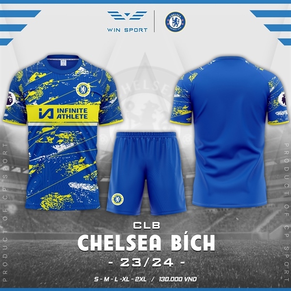 Quần áo bóng đá,đồ đá banh CLB CHELSEA 2023-2024 chuẩn thi đấu,thấm hút mồ hôi cực đẹp - sport hoàng phúc