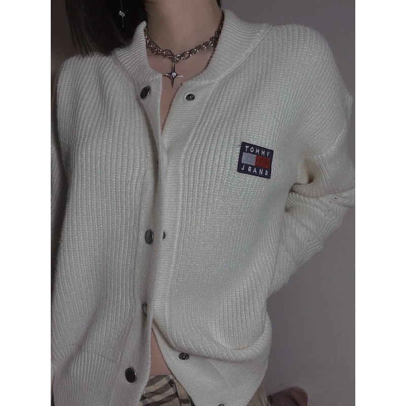 Áo khoác len Tommy Jeans