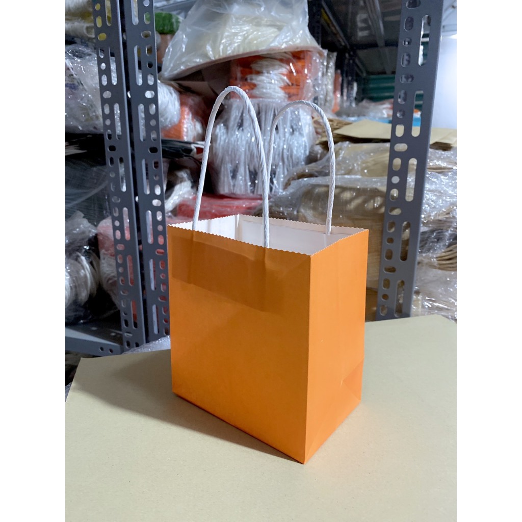 10 CÁI TÚI GIẤY KRAFT NHẬT CAO 15 cm Ngang 14 cm Hông 9 cm