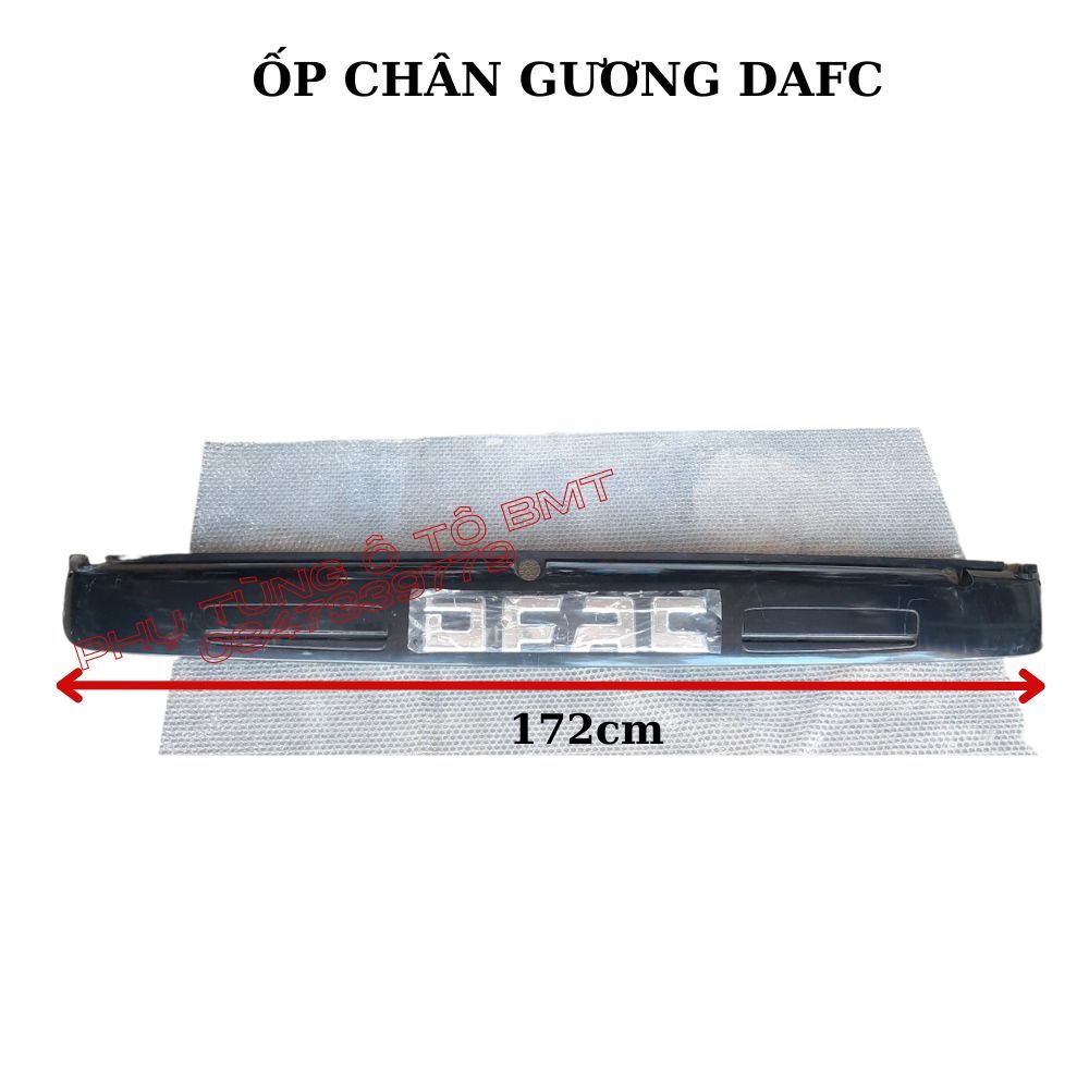 Ốp chân kính chắn gió lắp xe Dongfeng Cửu Long TMT, có chữ DAFC, kích thước 1m72 rộng 23cm. Hàng Dongfeng