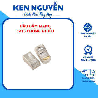 Đầu bấm dây cáp mạng rj45 cat6 chống nhiễu có bán lẻ