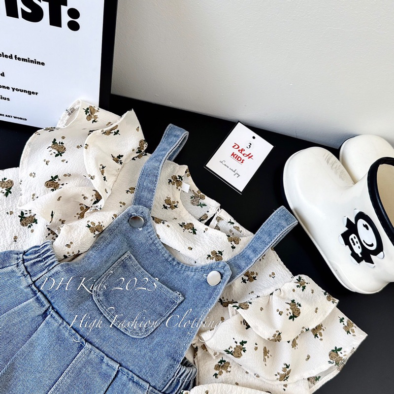 Set yếm cho bé gái