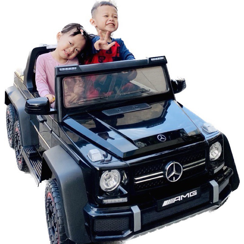 Xe Ô tô điện trẻ em G63 AMG Bánh cao su tải trọng 100kg