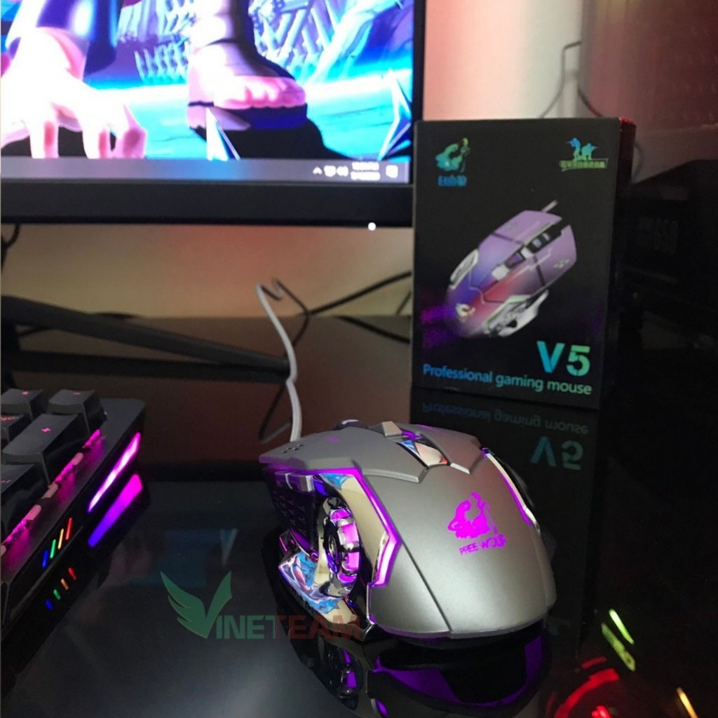 Chuột máy tính có dây, đèn led đổi màu cực đẹp, chuột gaming chơi game | BigBuy360 - bigbuy360.vn