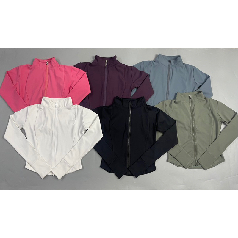 Áo khoác thun nữ thể thao ôm body siêu xinh tay dài xỏ ngón